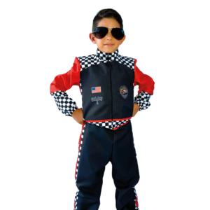 Disfraz Formula 1 Negro - Niño